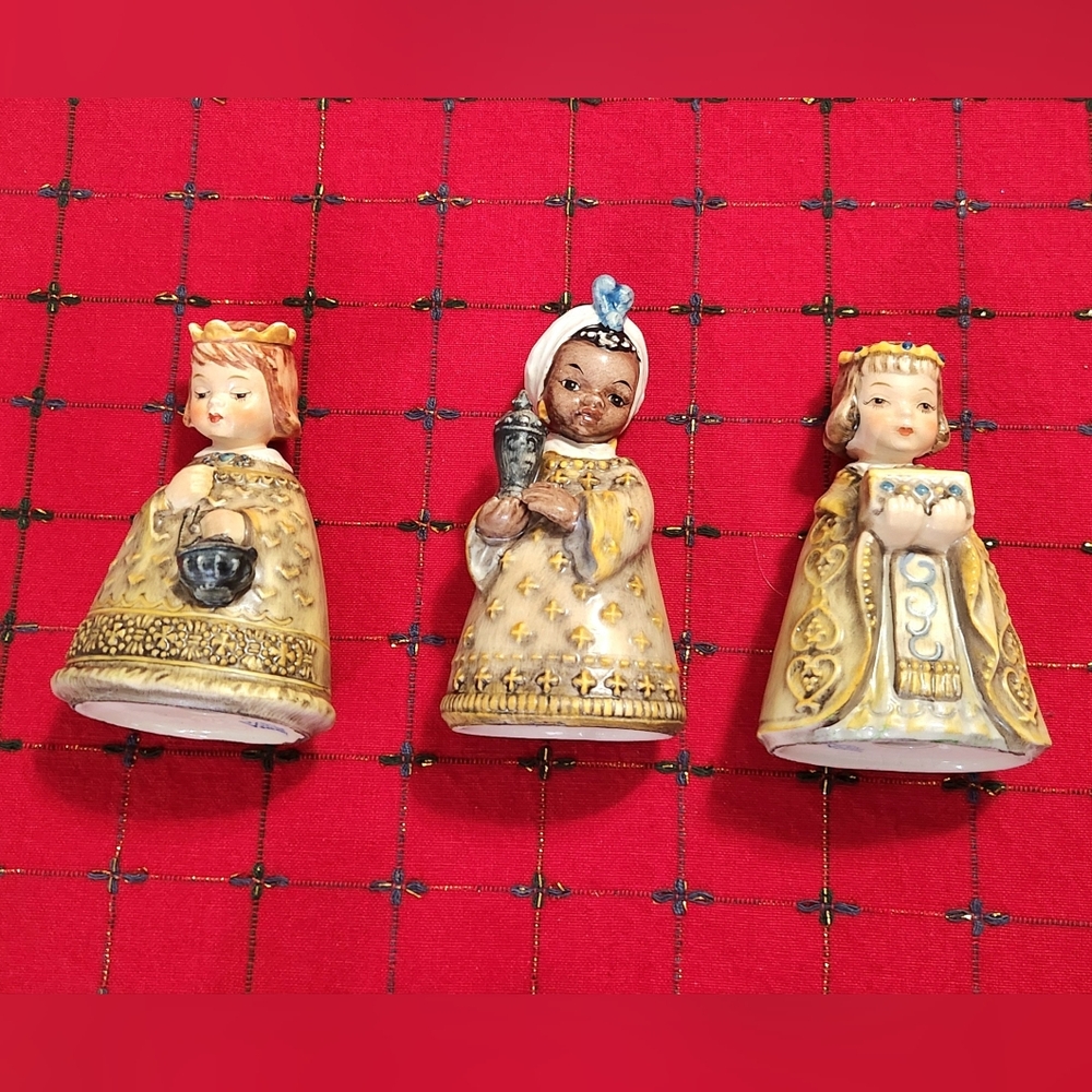 Robson Vintage Three Kings Wise Men Children 1959 W. Goebel Figurines W. GERMANY